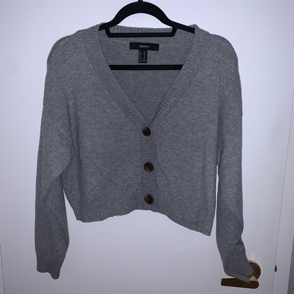 [M]👚FOREVER 21 cropped cardigan - Picture 1 of 10